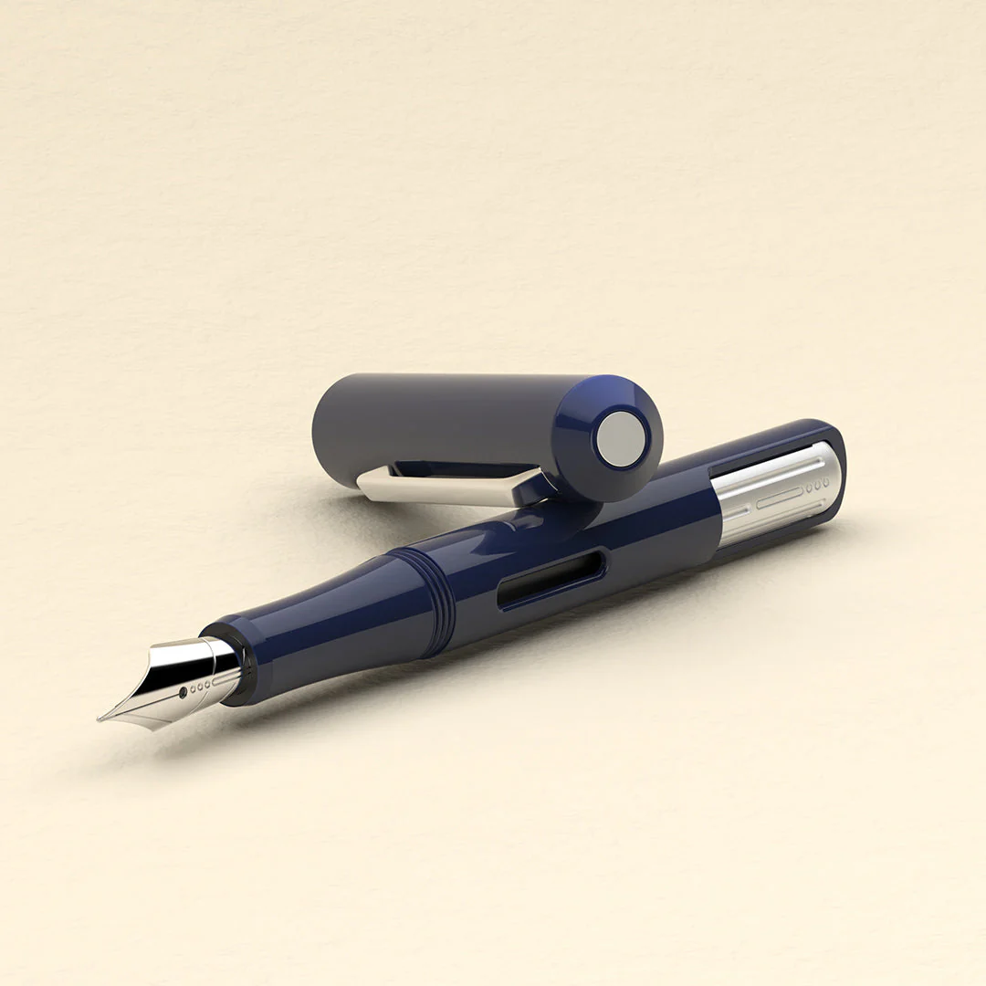 Endless LABS.12 Captiva ADVANCED Torque-Filler Fountain Pen - Deep Ocean Chrome - Image 3