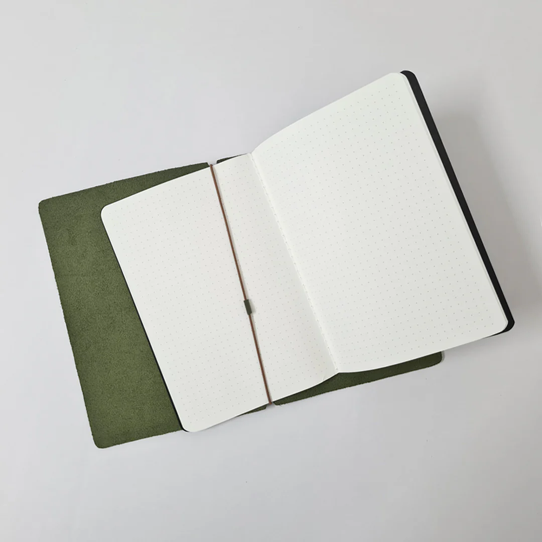 Explorer - Refillable Leather Journal Regalia Paper - Green - Image 5