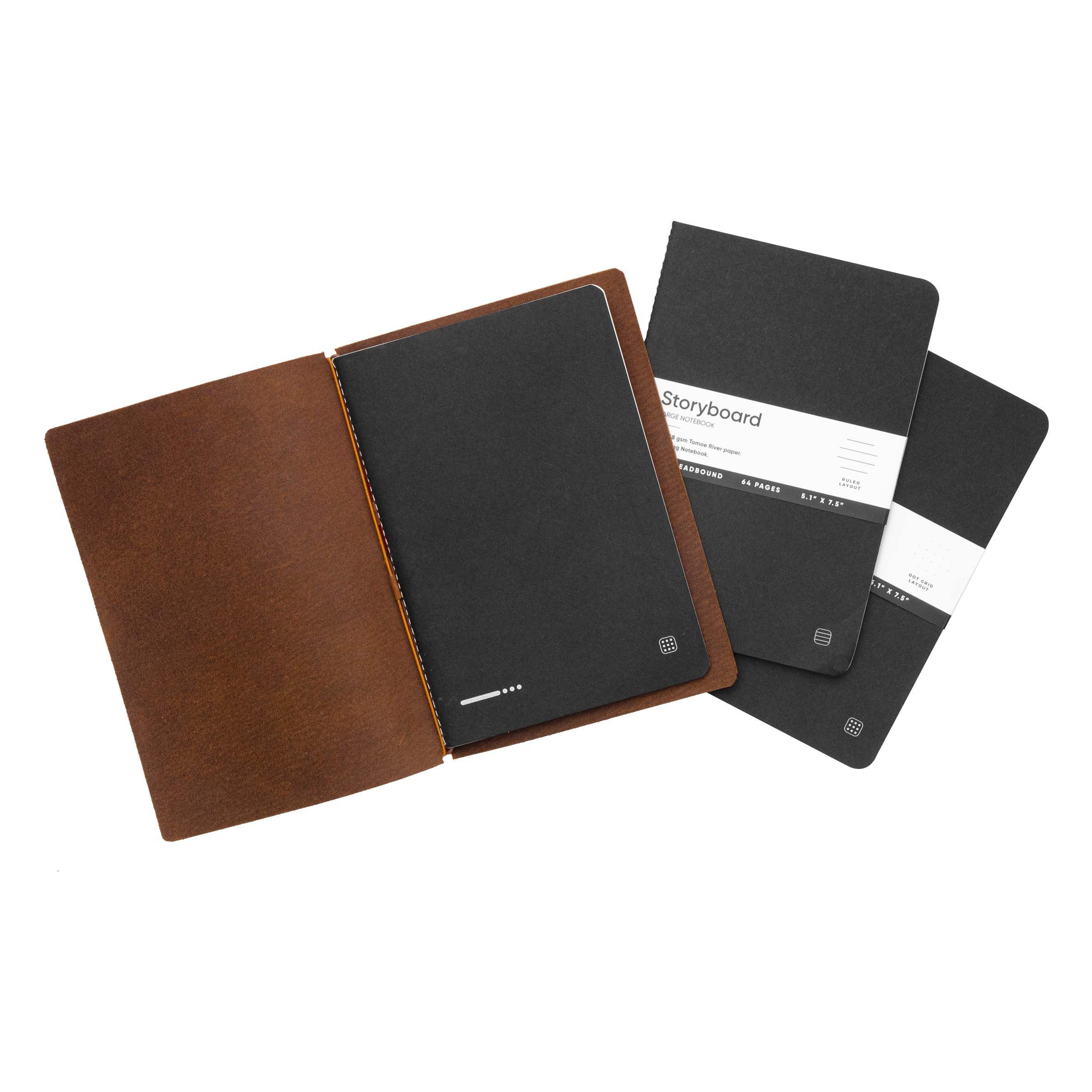 Explorer - Refillable Leather Journal Regalia Paper - Brown - Image 8